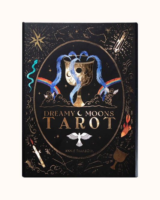 Dreamy Moons Tarot with Gold Foil Detailing