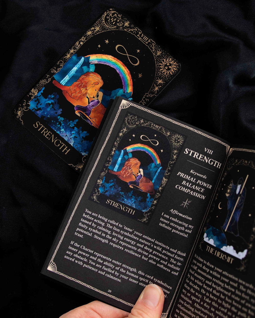 Dreamy Moons Tarot with Gold Foil Detailing