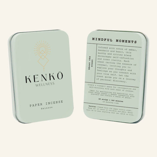 Kenko Incense Paper - Mindful Moments (Reflection) Amber + Mandarin + Basil