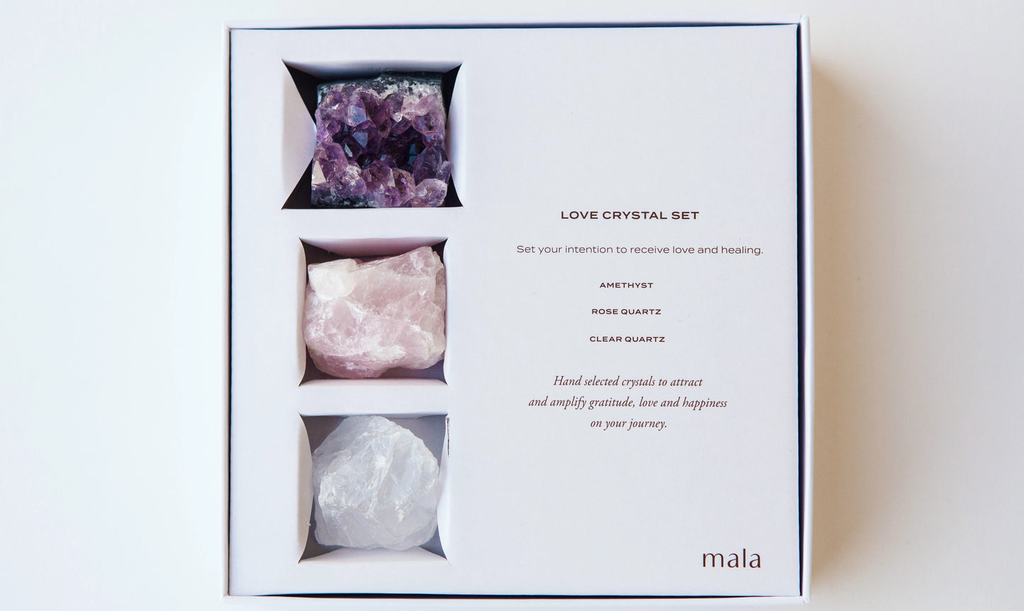 Love crystal gift set