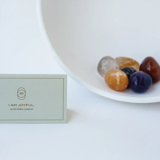 Sacral chakra crystal set