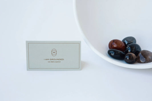 Root chakra crystal set