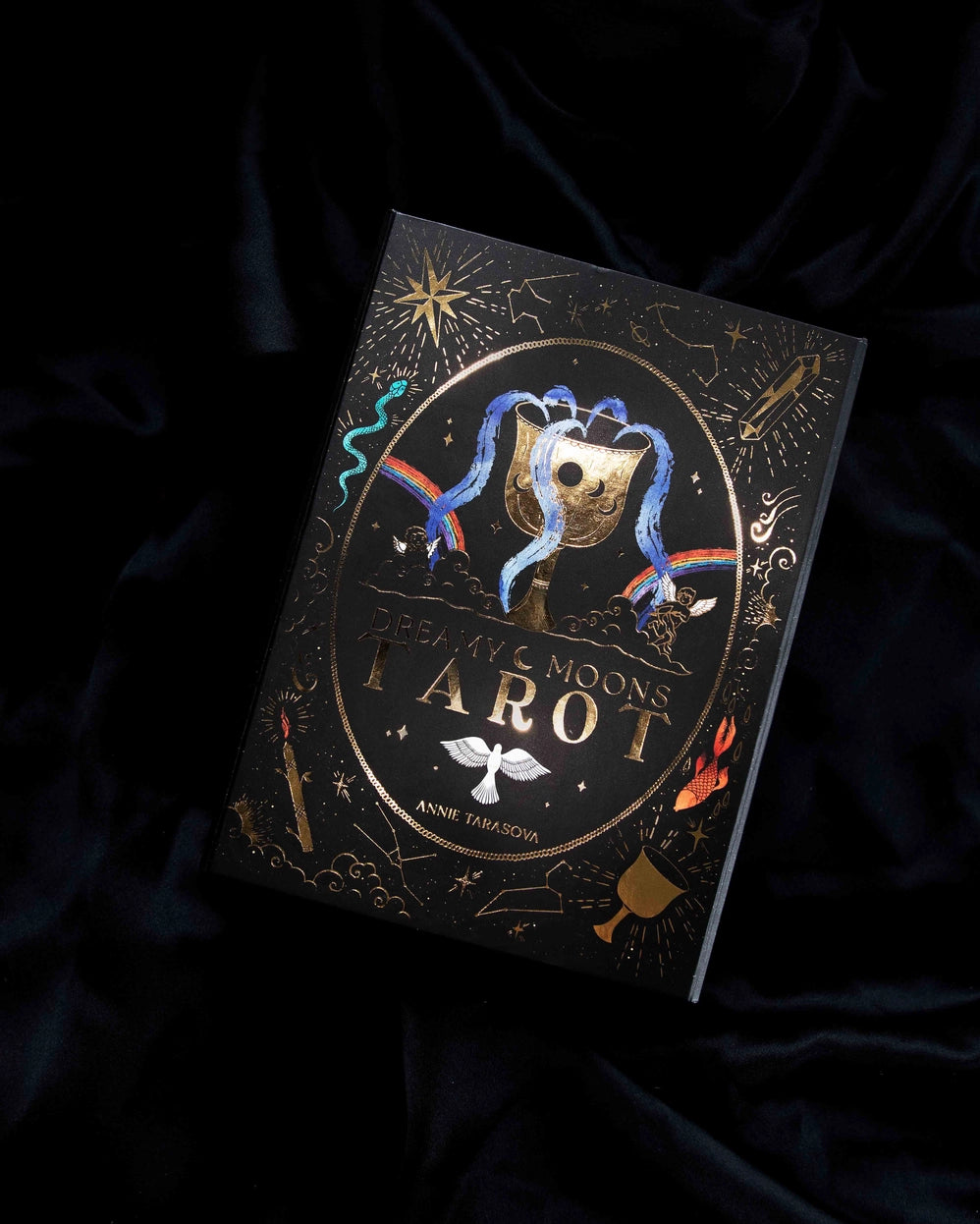 Dreamy Moons Tarot with Gold Foil Detailing
