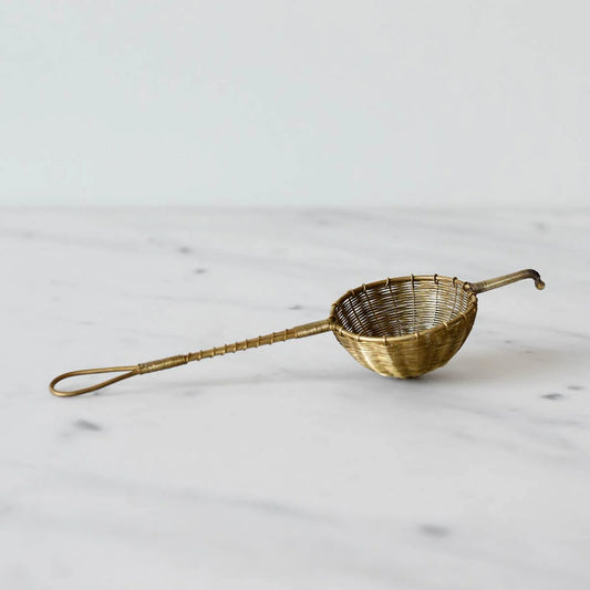 WOVEN BRASS | Small Tea Strainer | Anima Mundi