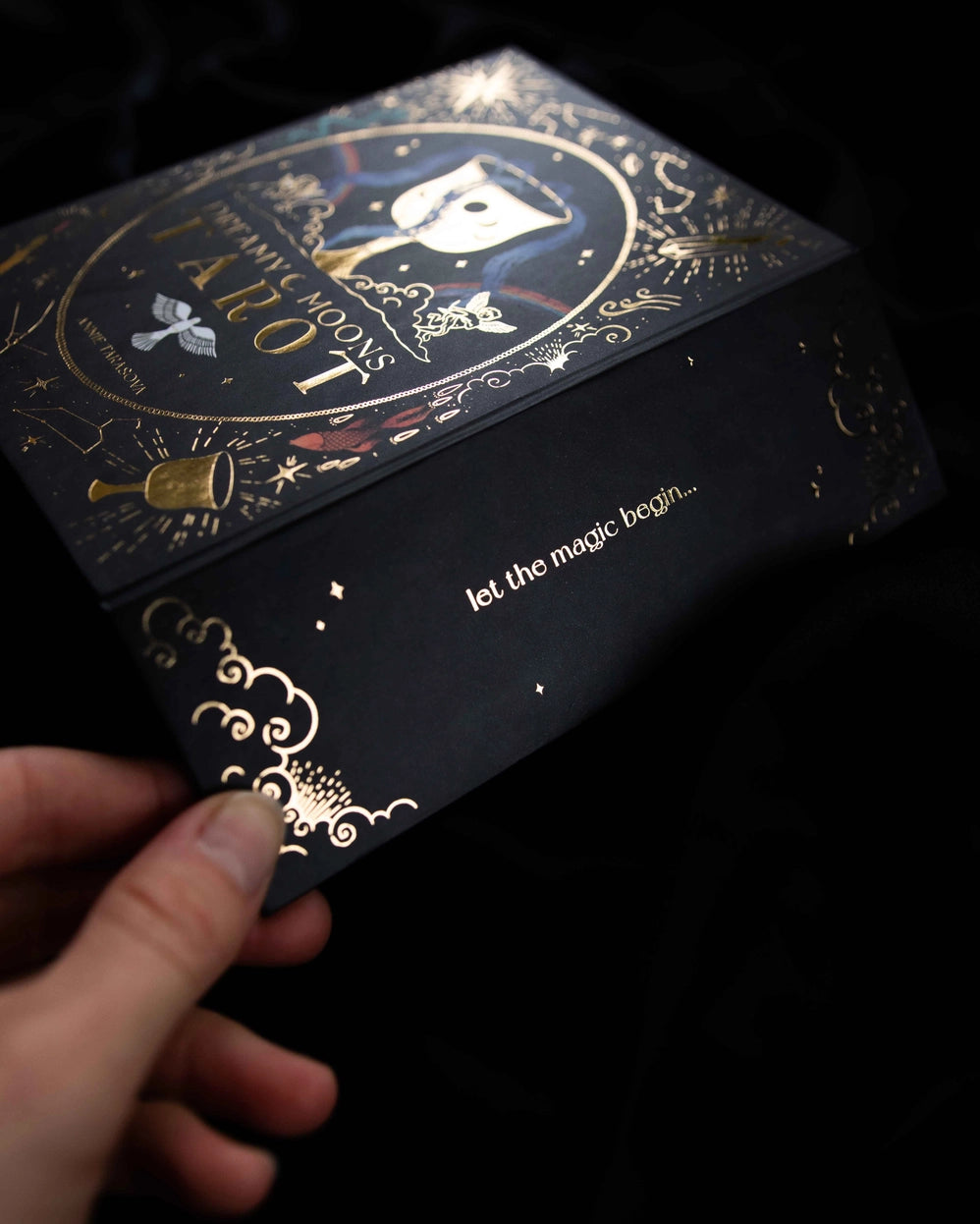 Dreamy Moons Tarot with Gold Foil Detailing