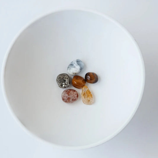 Solar plexus chakra crystal set