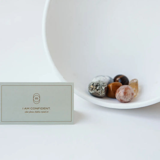 Solar plexus chakra crystal set