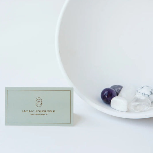 Crown chakra crystal set