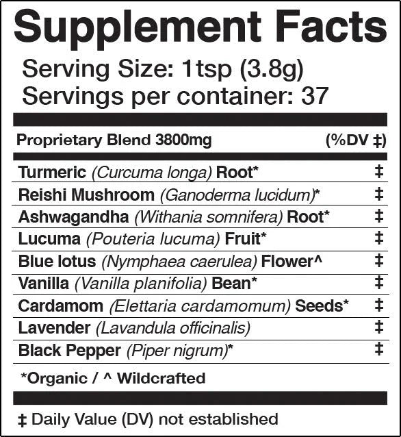 Golden Moon Milk | Blue Lotus Vanilla | Anima Mundi