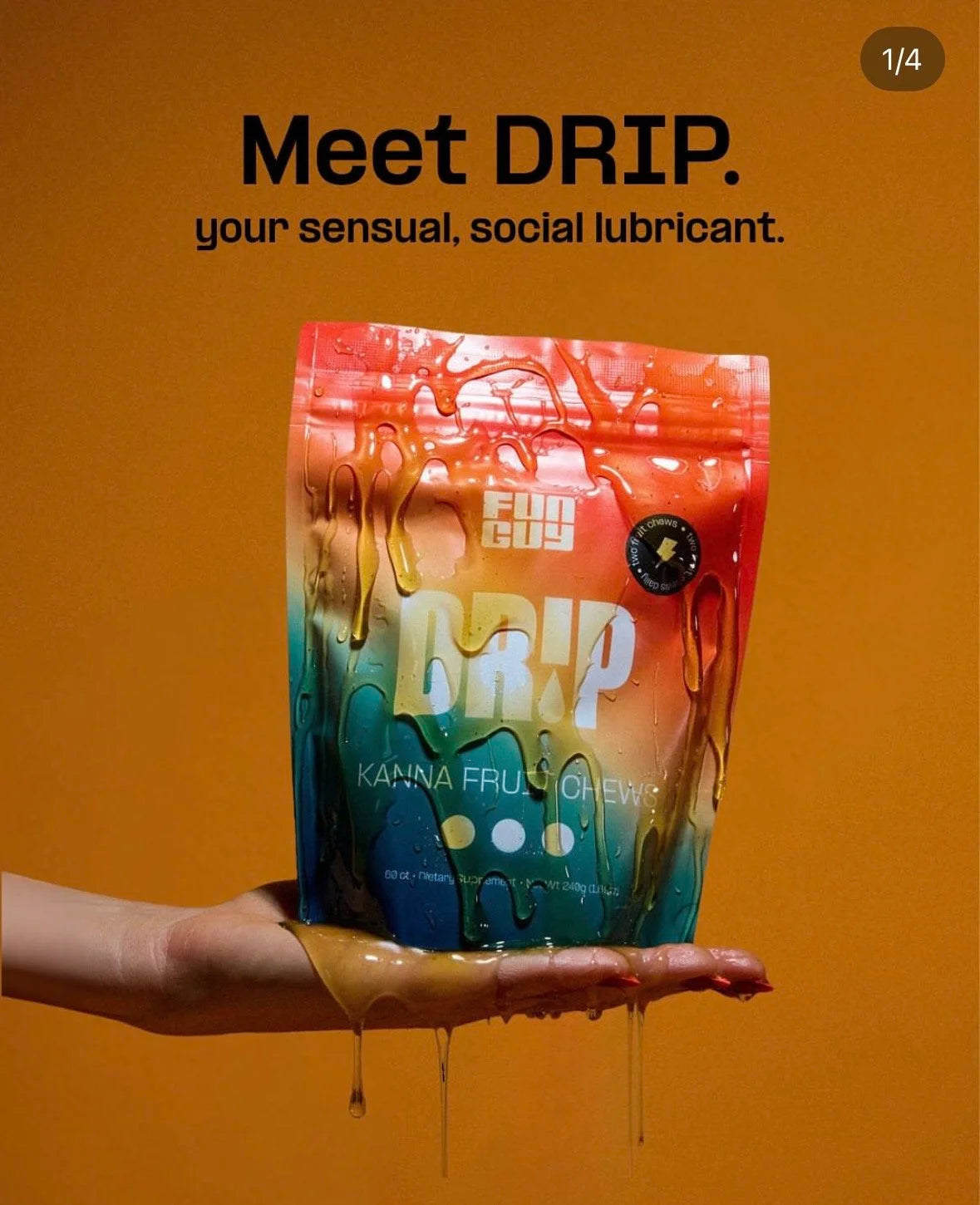 FUN GUY SENSUAL  Herbal Drip Chews (Sample Bag)