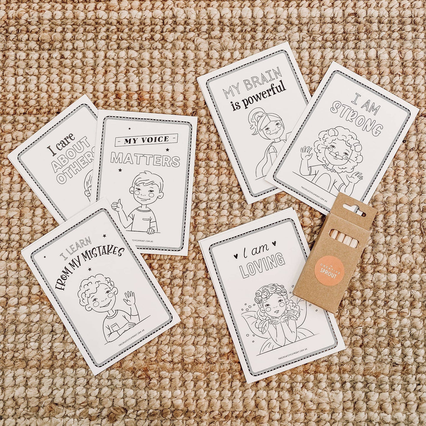 Affirmation Colouring Pages for Kids – Mindfulness Activity