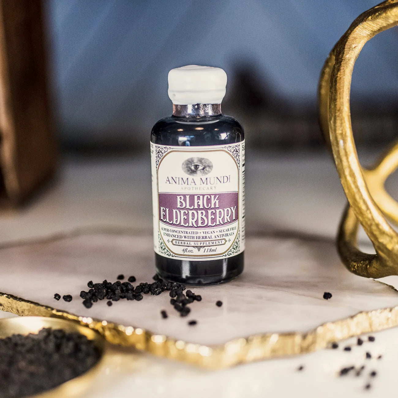 Black Elderberry Elixir | Organic Antivirals | Anima Mundi