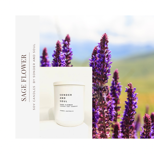 Sage Flower Soy Candle - Sonder and Soul