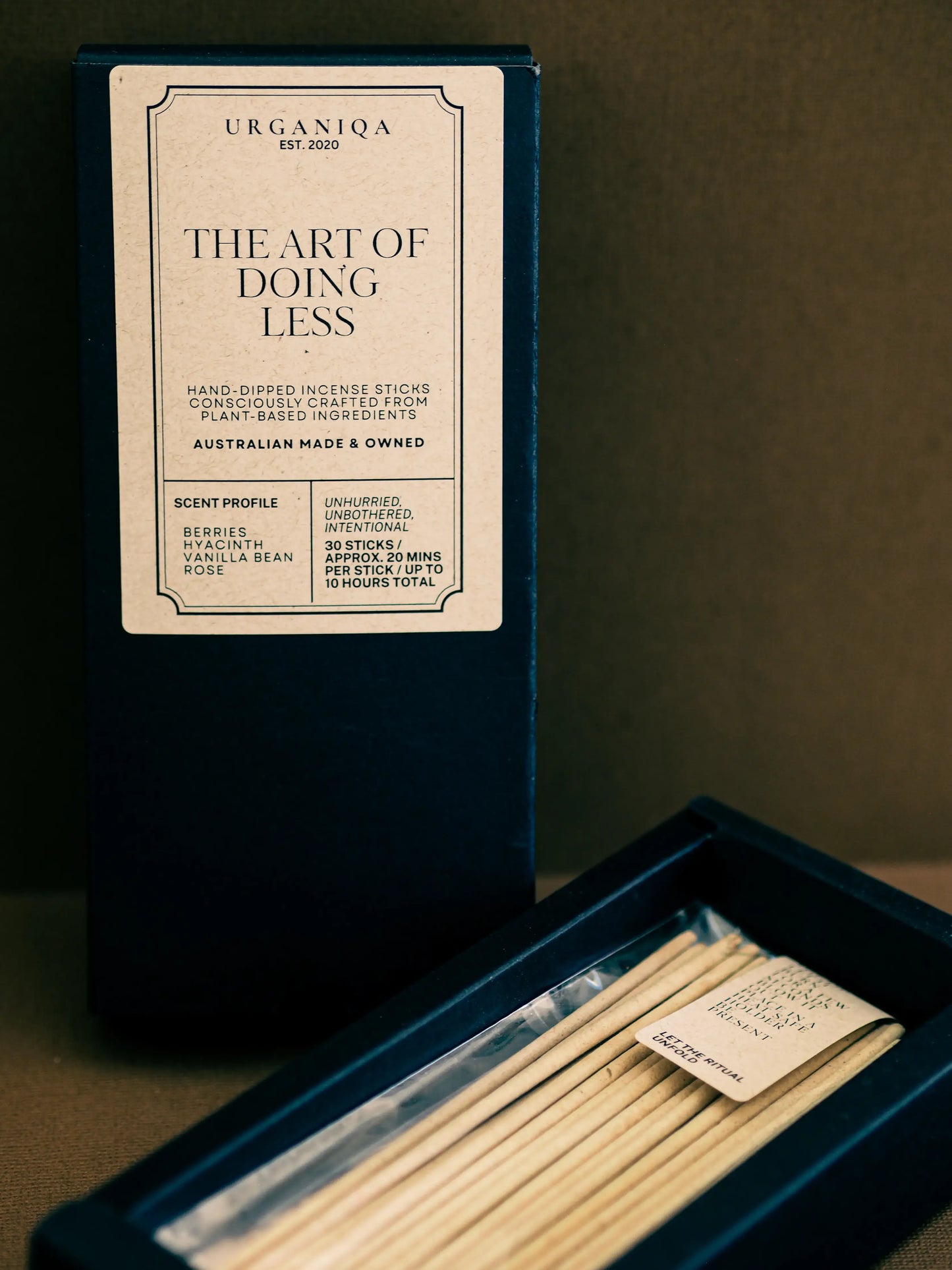 The Art of Doing Less Incense | Grounded Collection | URGANIQA