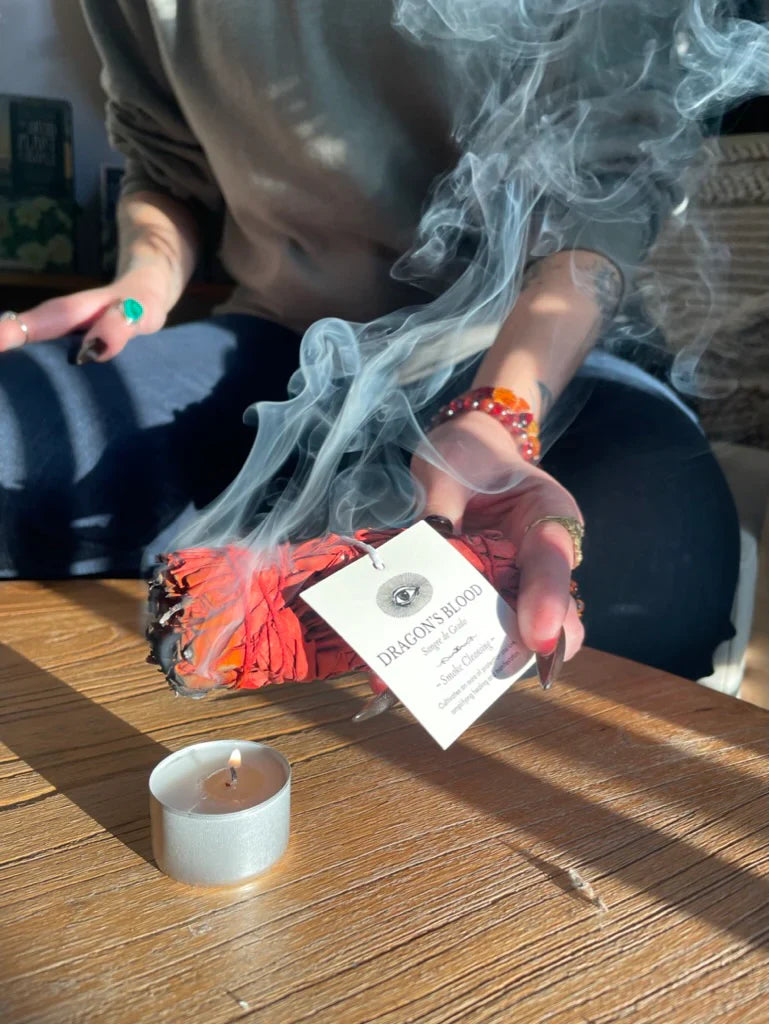 Dragon's Blood Wand | Cleansing Smoke Bundle | Anima Mundi