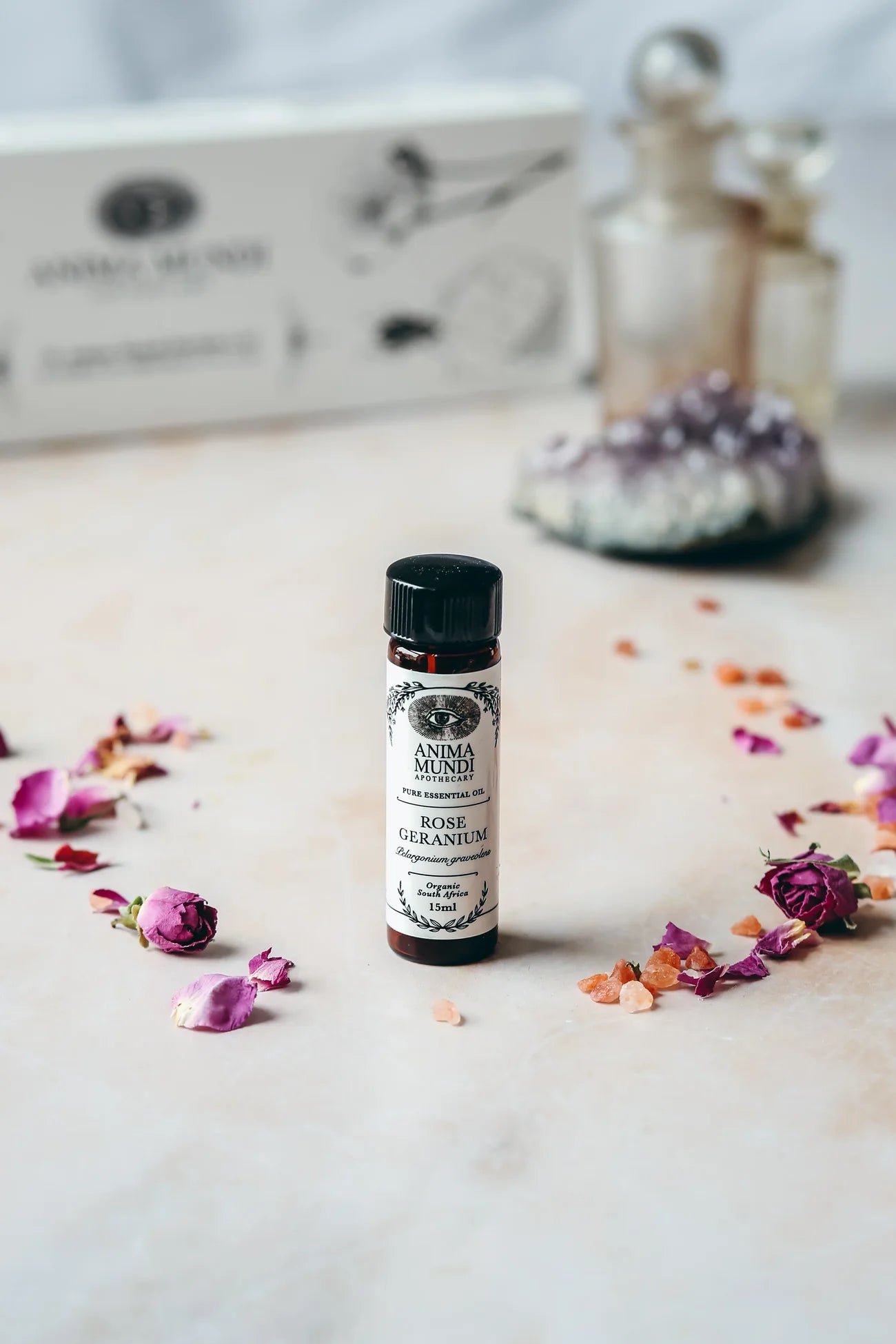Rose Geranium Pure Essential Oil | Wildcrafted | Anima Mundi
